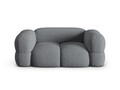 Canapea 2 locuri, Loretto, Cosmopolitan Design, 180x100x68 cm, tesatura structurata, gri