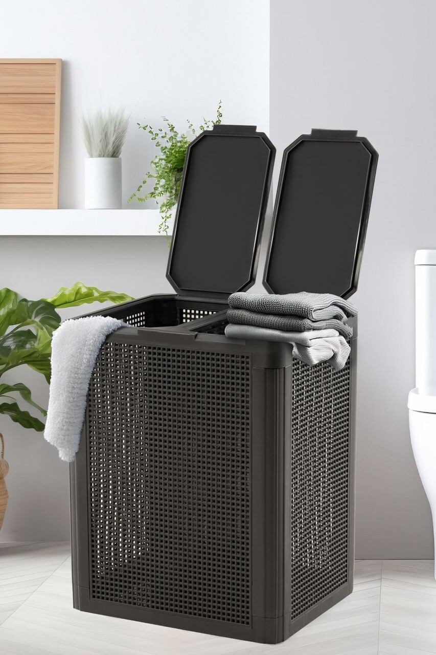 Cos de rufe, L'essentiel Maison, SMRTDCS-1, 36.5x44x56 cm, Antracit - imagine 2