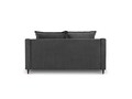 Canapea, Freesia, Mazzini Sofas, 2 locuri, 150x94x90 cm, catifea, gri inchis