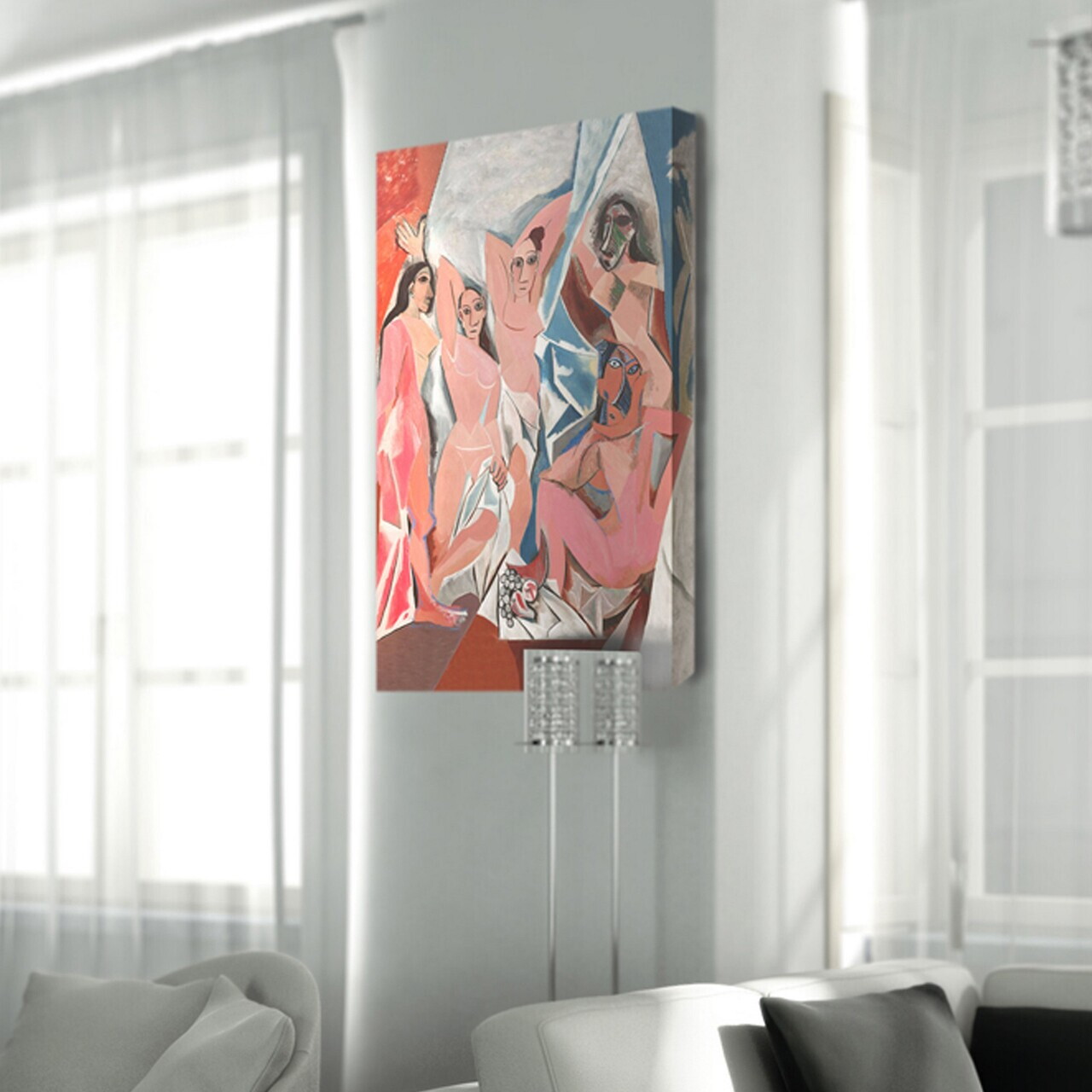 Tablou decorativ, BAS-YAP-1027, Dimensiune: 60 x 90 cm, Multicolor — imaginea 3