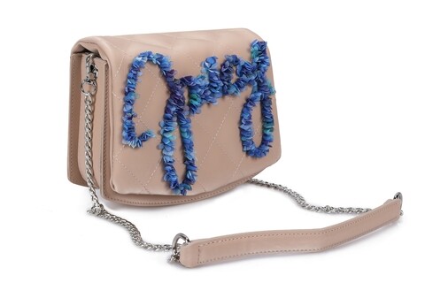 Geanta juicy couture 384, 18x6x15 cm, piele ecologica, tan