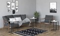 Set masute 3 piese, Puqa Design, Stoli, PAL, Negru / Cyrstal