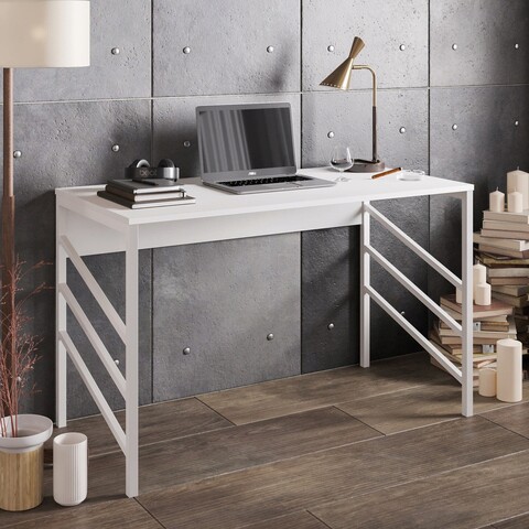 Birou, Hadley, Tuna, 120x75x60 cm, Alb Hadley
