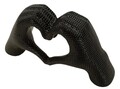 Figurina /sculptura decorativa Hands Lover, Mauro Ferretti, 25x7.5x13.5 cm, polirasina, negru