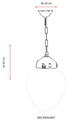 Lustra de exterior, Avonni, 685AVN1283, Plastic ABS, Alb/Negru