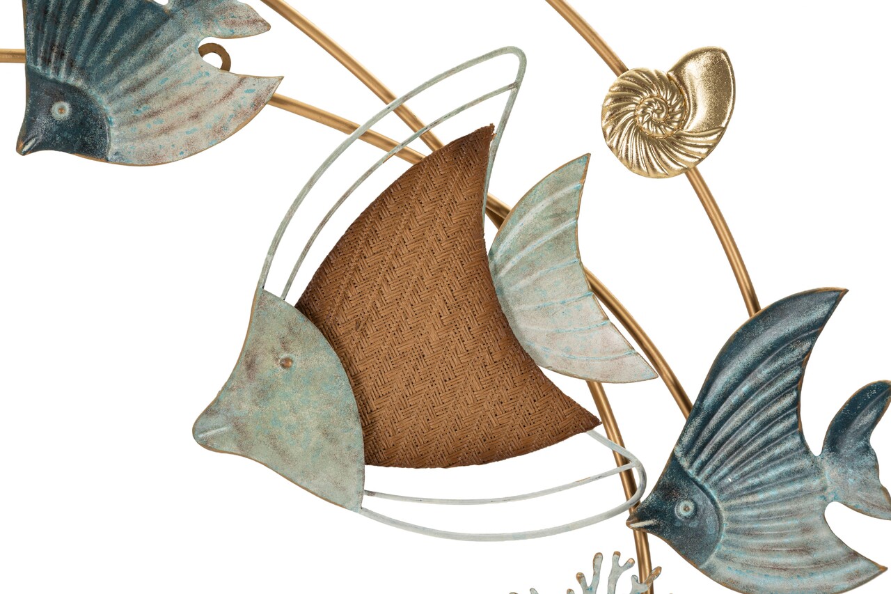 Decoratiune de perete Dory, Mauro Ferretti, 61x86 cm, fier/MDF, multicolor