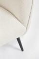 Canapea 2 locuri Avril, Bizzotto, 126 x 70 x 68 cm, otel/poliester Boucle, alb