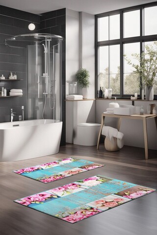 Set covorase de baie, Cartwright, CT-5218, Poliester, Multicolor