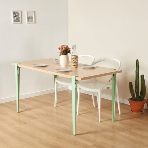 Masa, Logg, Eurotas, 120x75x60 cm, Lemn / Verde menta Logg