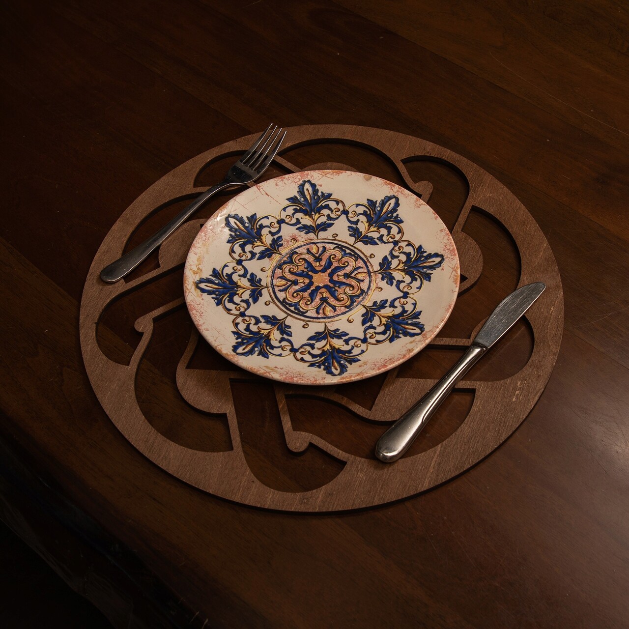 Set suporturi pentru farfurie, Payna, 790PYN1110, Lemn , Produs lucrat manual, Wenge