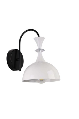 Aplica de perete, Opviq, 534LUN3882, Alb/Negru