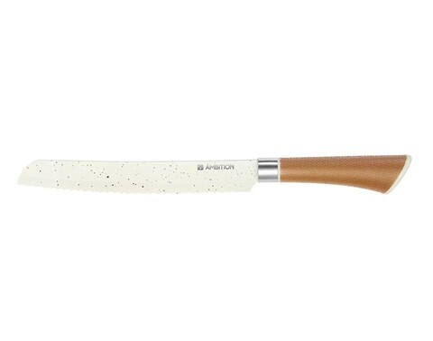 Cutit paine nature, ambition, 20 cm, inox, crem