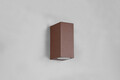Aplica de perete pentru exterior Roya, TRIO, 6.9x15 cm, 35W, 2x GU10, aluminiu, maro