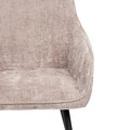Scaun Satori Pop, Homla, 59x57x84 cm, MDF/metal/poliester, bej