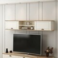 Comoda TV, Hanah Home, Marlo, 183x34x31 cm, Coș adânc