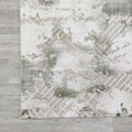Covor, Hera 4585A, 120x170 cm, Acril, Verde / Gri / Alb
