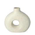 Vaza Novo, Homla, 24x8.5x23 cm, ceramica, ecru