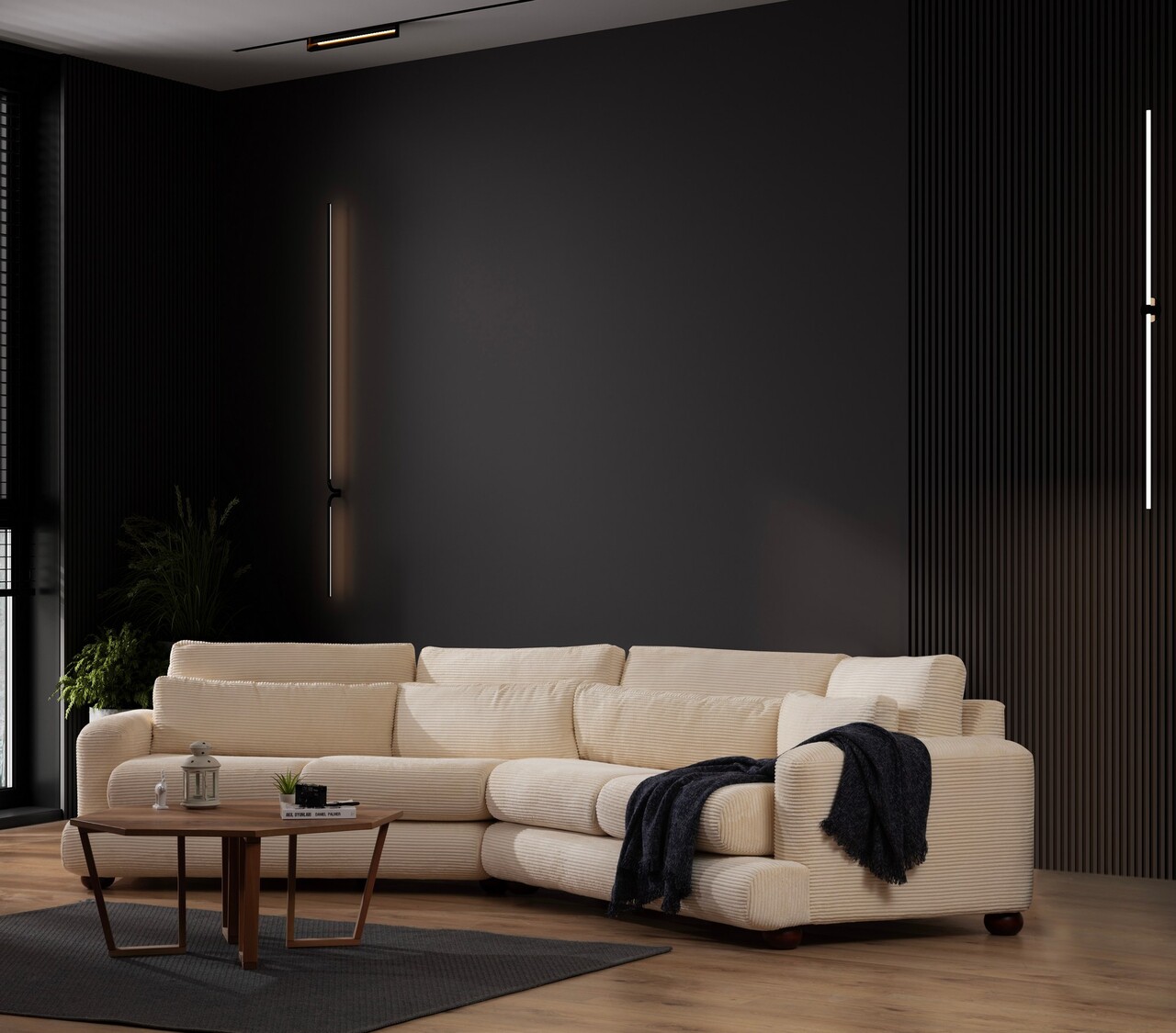 Canapea cu 4 locuri Atelier del Sofa 560ARE1831 Bej