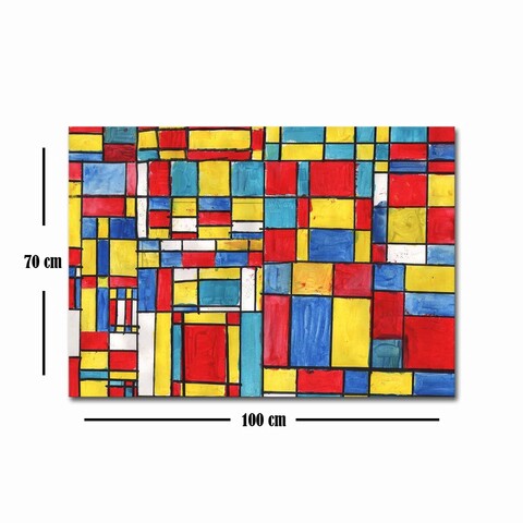 Tablou decorativ, 70100FAMOUSART-048, Canvas, 70 x 100 cm, Multicolor