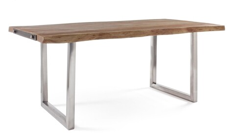 Masa Osbert, Bizzotto, 180 x 90 x 77 cm, lemn de salcam/inox 180