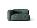 Modul stanga pentru canapea, 1 loc, Martina-120, Micadoni Home, 160x106x75 cm, catifea, petrol