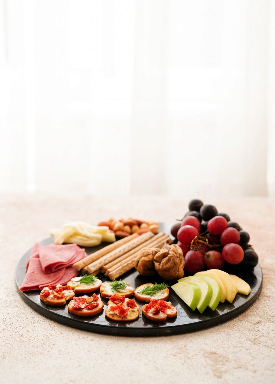 Farfurie intinsa, Mia, 280TMA1615, 30 cm, Negru