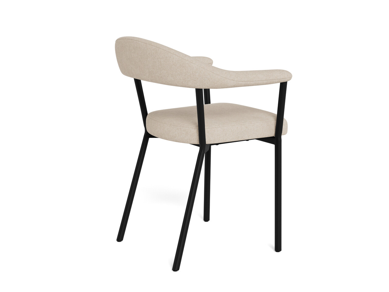 Scaun Vivi, Actona, 56x53x78 cm, poliester/otel, bej nisip - view 5