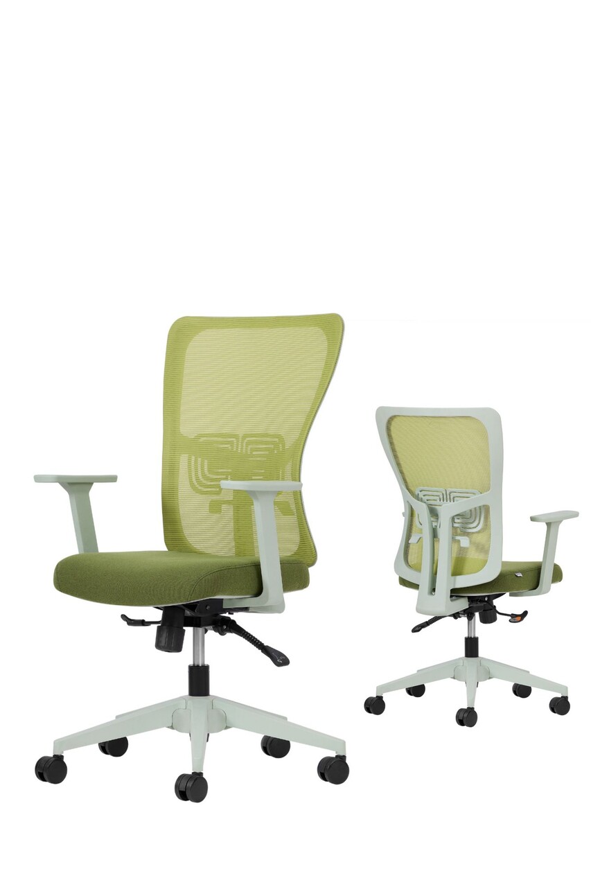 Set scaune de birou (2 piese), Hanah Home, Lumbar 108, Plastic, Verde - view 2
