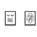 Set 2 tablouri decorative, Sweet Dreams Set, PAL, Hartie, Multicolor