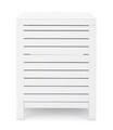 Dulap pentru exterior Atlantic, Bizzotto, 90 x 55 x 70 cm, aluminiu, alb