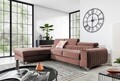 Coltar extensibil stanga 3 locuri ELTAP, LT-24NU, Grayson, 278x205x92 cm, lemn/poliester, roz