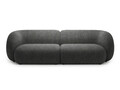 Canapea modulara 4 locuri, Kate, Micadoni, 243x99x76 cm, tesatura structurata, gri inchis melanj