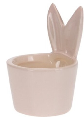 Suport pentru ou Rabbit ears, 5.5x6x7.5 cm, dolomita, roz Excellent Houseware