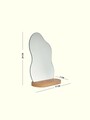 Oglinda cosmetica, Lumisfera, Crystal Dew Medium, Sticla/MDF, Lemn