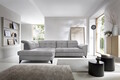 Coltar extensibil stanga 5 locuri ELTAP, LT-04RAQ, Inferne, 297x210x107 cm, lemn/poliester, gri deschis