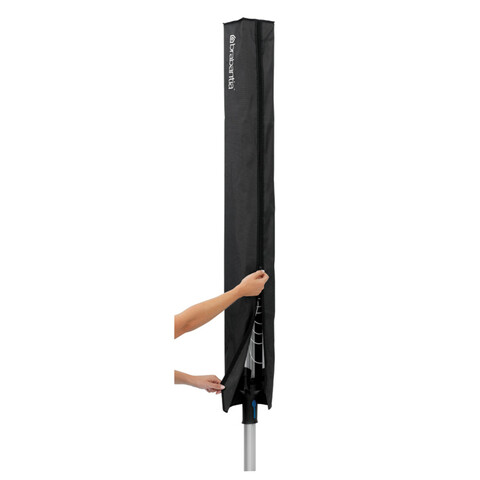 Husa pentru uscator de rufe rotativ, Brabantia, Essential Lift-O-Matic Black, 15x15x160 cm, textil, negru