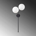 Aplica de perete, Fulgor, 942FLG2149, Metal, Negru / Crem