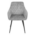 Scaun Satori, Homla, 62x58x79 cm, poliester/metal/MDF, gri