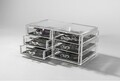 Organizator pentru bijuterii Compactor, 6 sertare, polistiren, transparent