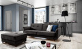 Canapea extensibila 3 locuri ELTAP, SO-BEL-97RIV, Bellis, 220x90x83 cm, lemn/poliester, gri inchis
