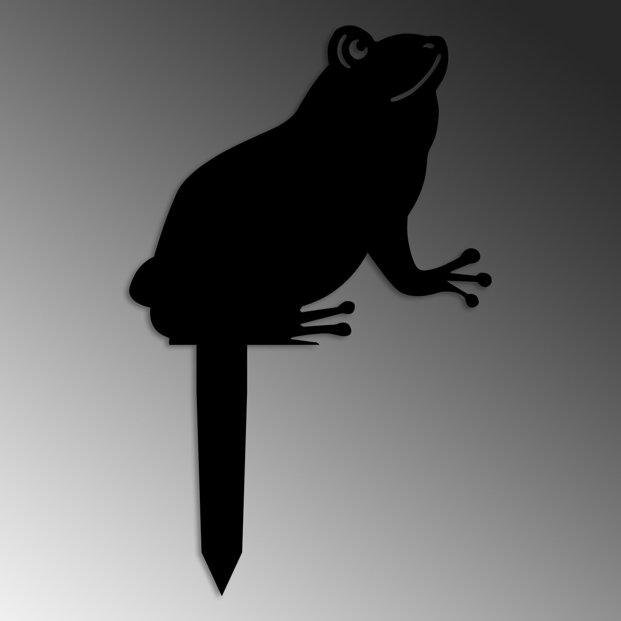 Obiect decorativ de grădină, Frog 01, 34x22 cm, Negru - view 5