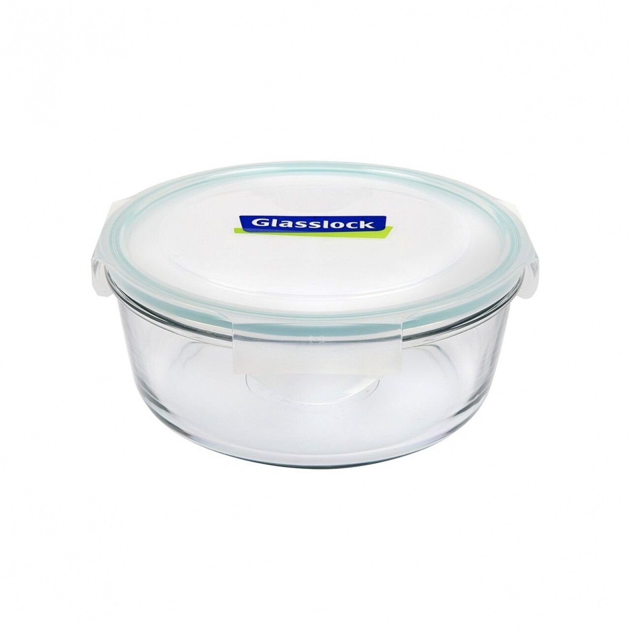 Caserola Rotunda Cu Capac Glasslock Round, Sticla Temperata, 2000 Ml, Transparenta