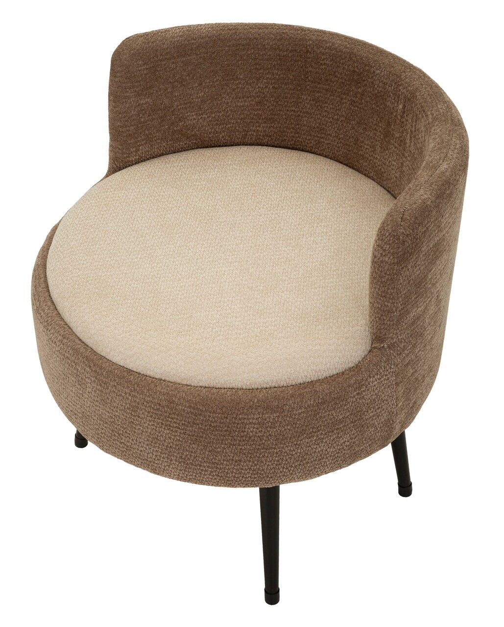 Fotoliu, Mauro Ferretti, Nordic Style, 58x64 cm, poliester/MDF, maro — imaginea 4