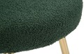 Scaunel Ilary Mini, Mauro Ferretti, 40x40x67 cm, MDF/fier/poliester, verde/auriu