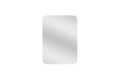 Oglinda decorativa, Siam, Polla, 50x70x2.2 cm, Alb
