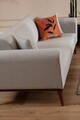 Canapea extensibila cu 3 locuri, Artie, 560ARE2906, Lemn de fag / PAL, Crem