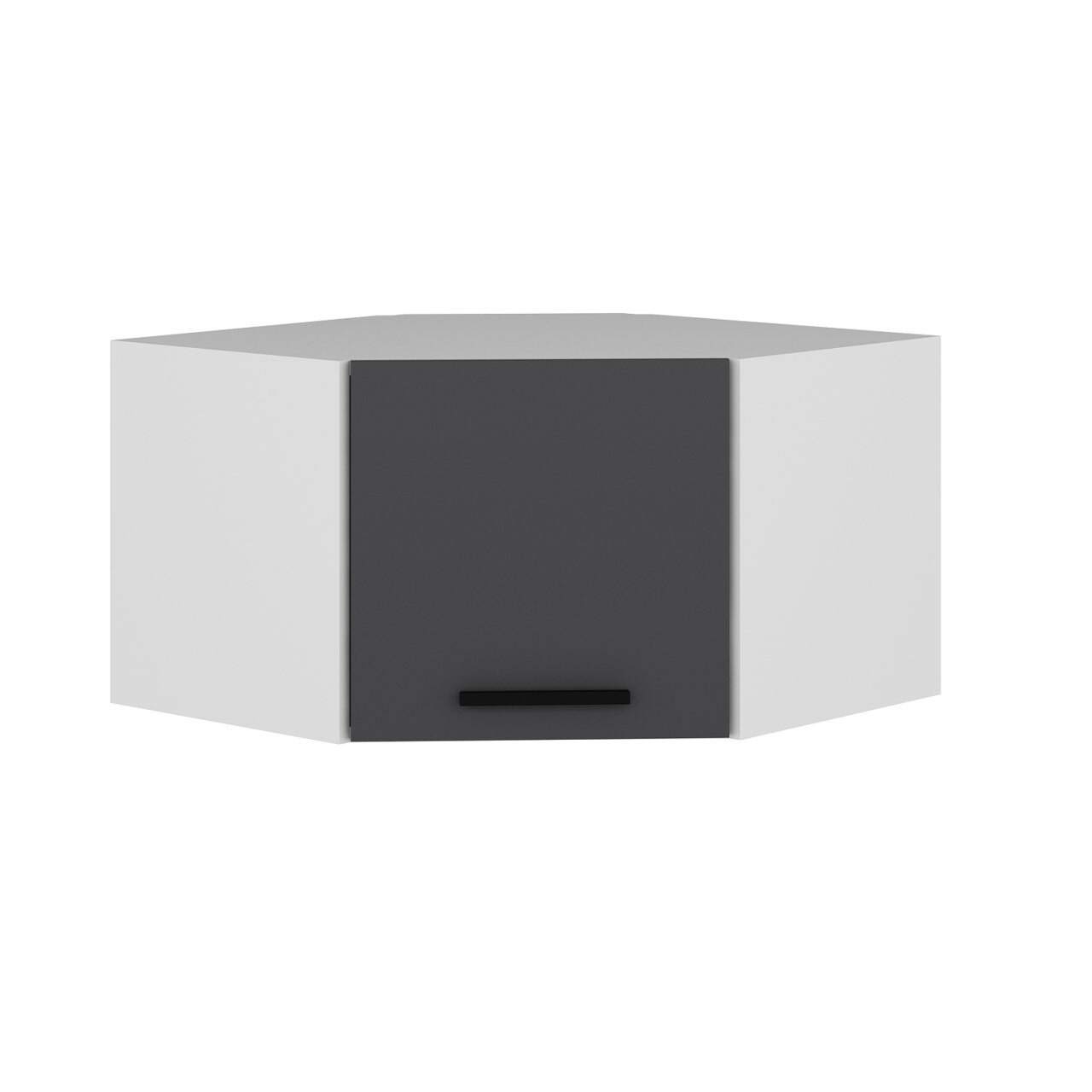 Dulap de perete, Minerva, Kale Corner, 74x45x54 cm, PAL, Alb / Antracit - 1 | YEO