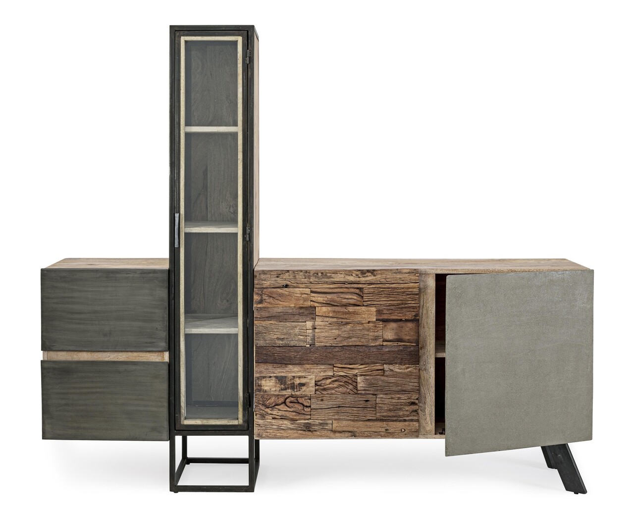 Bufet Manchester, Bizzotto, 193x38x165 cm, lemn de mango/otel - 1 | YEO