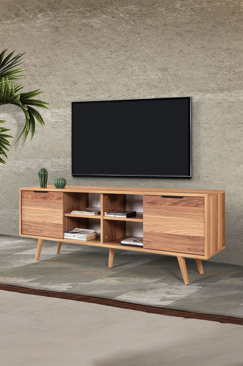 Comoda TV, Hanah Home, Sina 3620, 160x59x35 cm, PAL, Maro — imaginea 4