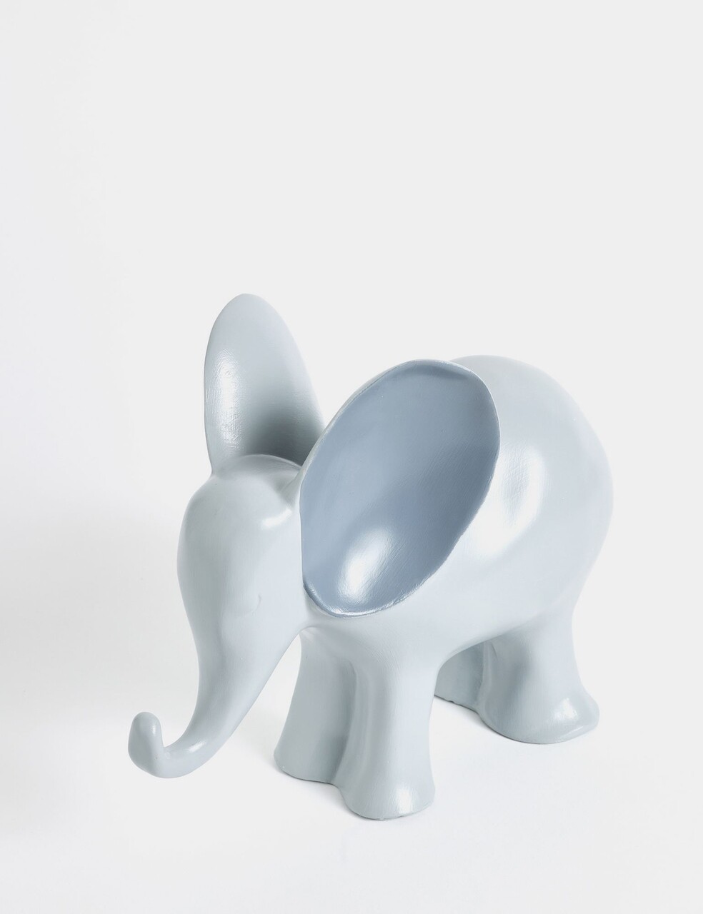 Decoratiune, Elephant, 11x23x26 cm, Poliester, Gri - view 4